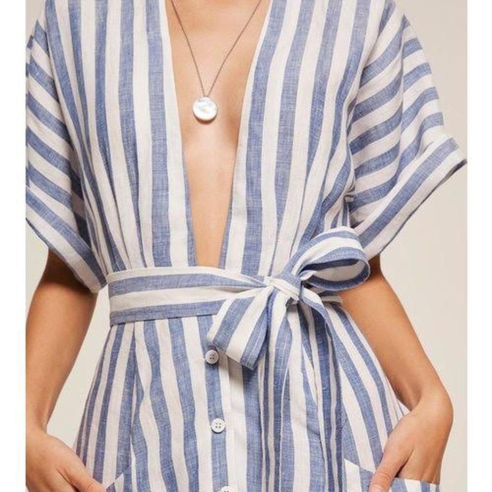 NWT! Reformation Coastal Geneva Dress (8) - Picture 2 of 5